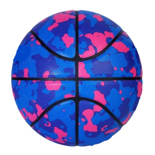 WANGWANGDUI Basketball Für Erwachsene Straßenbasketball Standardball TPU Langlebiger Und Gut Anfühlender, Verschleißfester, Rutschfester Trainingsbasketball Basketball(Blue) von WANGWANGDUI