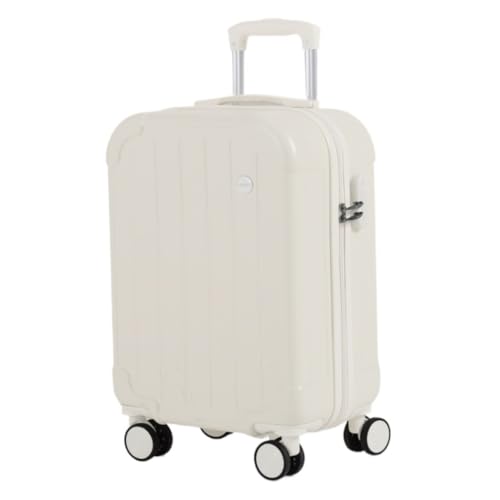 WANGWANGDUI Koffer Gepäck Universal Wheel Trolley Koffer Herren- und Damenkoffer 20-Zoll-Boarding-Koffer Ins-Koffer FferHandgepäck(White,26in) von WANGWANGDUI