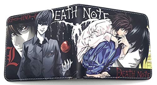 WANHONGYUE Cartoon Anime Brieftasche Geldbörse Herren Kunstleder Geldbeutel Wallet Bifold Münzfach Karten Geldtasche Death Note WANHONGYUE Cartoon Anime Brieftasche Geldbörse Herren Kunstleder Geldbeutel Wallet Bifold Münzfach Karten Geldtasche Death Note von WANHONGYUE