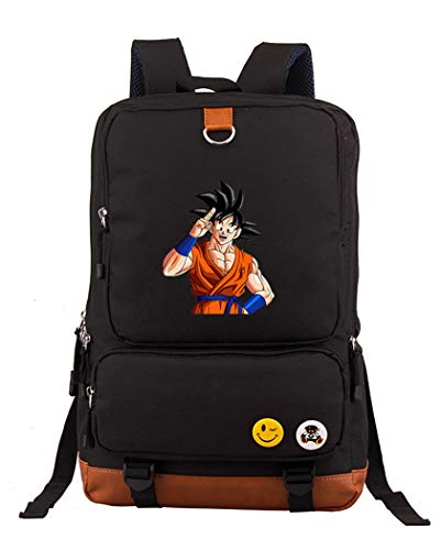 WANHONGYUE Dragon Ball Anime Schultasche Laptop Rucksack Büchertasche Schulrucksack Student Backpack Schwarz /3 von WANHONGYUE