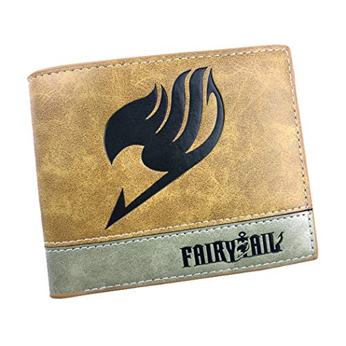 WANHONGYUE Fairy Tail Anime Kunstleder Geldbörse Kurze Brieftasche Bifold Kartenhüllen Herrenbörse / 1 von WANHONGYUE