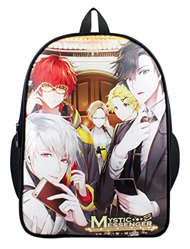 WANHONGYUE Mystic Messenger Anime Bilddruck Rucksack Backpack Schultasche Büchertasche Student Jungen Mädchen 3 von WANHONGYUE