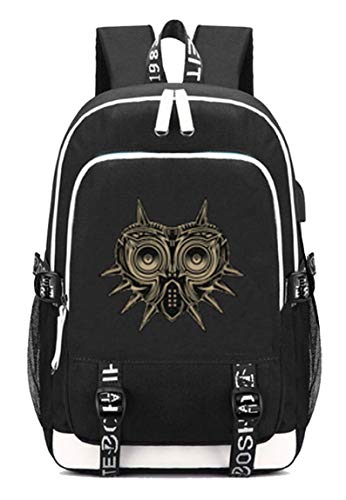 WANHONGYUE The Legend of Zelda Spiel Backpack Schultasche Laptop-Rucksack mit USB-Ladeanschluss und Kopfhöreranschluss /4 von WANHONGYUE