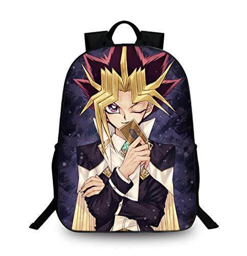 WANHONGYUE Yu Gi Oh Anime Rucksack Backpack Büchertasche Schultasche für Schüler Jungen Mädchen /15 von WANHONGYUE