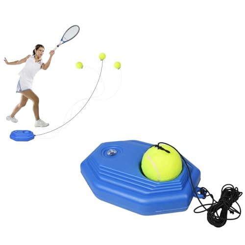 WAONIQ Tennis Trainer, Tennistrainer Tennisball Trainer, Trainer Tennis Baseboard mit Einem Seil und 1 Trainingsball, Tennis Selbststudium Praxis Training Tool für Anfänger Kinder Erwachsene von WAONIQ