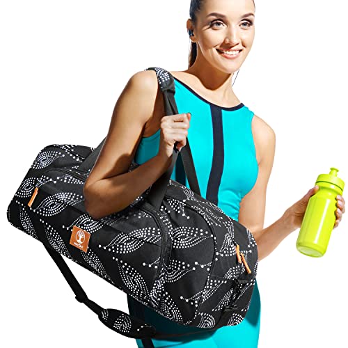 WARRIOR2 Yogamatten-Tasche, 8-Taschen-Yoga-Turnbeutel passend für 1.27 cm Dicke Matte & Yoga-Blöcke, abnehmbare Träger, Herren. Yoga-Duffle, Yoga-Tragetasche von WARRIOR2