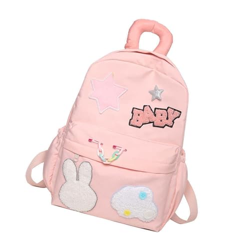 Funktioneller Teenager Schul Tagesrucksack Große Kapazität Nylon Büchertasche Reise Tagesrucksack Schulrucksack von WASTEBIN