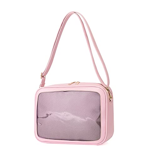 Umhängetasche Japanischen Stil Für Damen Niedliche Handtasche Kleine Umhängetasche Schulranzen Tasche Transparente Umhängetasche von WASTEBIN