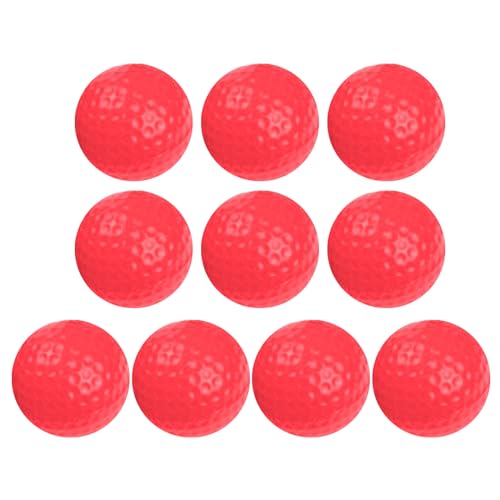 WASTEBIN 10er Pack Farbiger Golfball Aus PU Schaum Übungsball Realistisches Fluggefühl Trainingsball Für Den Hinterhof Drinnen Und Draußen von WASTEBIN