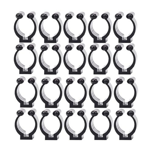 WASTEBIN 20Pcs Regelmäßige Angelrute Lagerung Clips Angelrute Clips Queue Ortung Clips Für Pool Cues Rack Lagerung von WASTEBIN