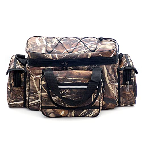 WASTEBIN Angeltaschen Große Kapazität Angelgerät Tasche wasserdichte Angelgerät Aufbewahrungstasche Outdoor Reise Jagd Umhängetasche von WASTEBIN