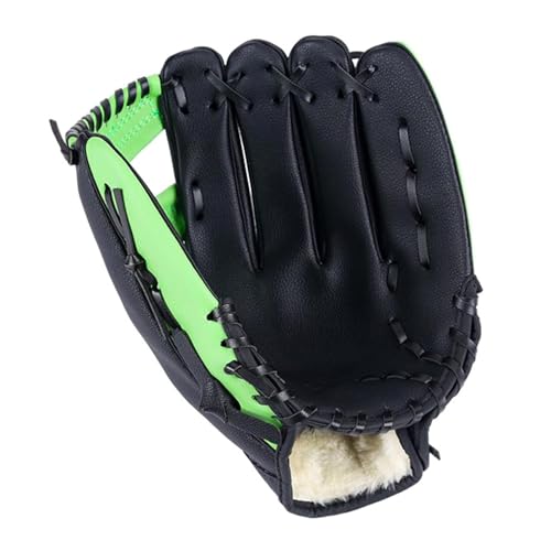 WASTEBIN Baseball Handschuhe Für Teenager Weiche PU Leder Schlaghandschuhe Verdickende Pitcher Softball Handschuhe Catcher Übungshandschuhe von WASTEBIN