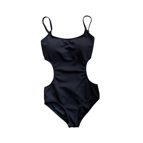 WASTEBIN Gepolsterter Damen Badeanzug Push Up Monokini Einteiliger Badeanzug Bauchkontrolle Badebekleidung von WASTEBIN