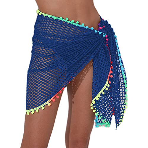 WASTEBIN Sarong Strand Ups Für Damen Strandmode Röcke Urlaub Badeanzug Wickelschal Kurze Badebekleidung Häkel Ups von WASTEBIN