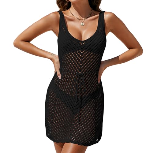 WASTEBIN Strand Badeanzug Up Häkeln Bikinis Coverups Bademode Up Kleid Für Frauen Pool Cruising Strand von WASTEBIN