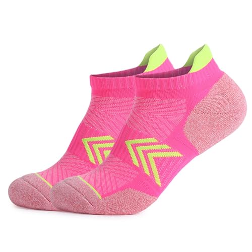 WASTEBIN Trainer Laufsocken Damen Knöchel Sportsocken Gepolsterte Atmungsaktive Socken Low Cut Sportsocken Für Radfahren Wandern von WASTEBIN