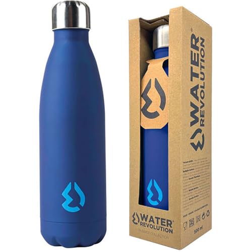 water revolution Blaue Trinkflasche, 500 ml, Unisex, mehrfarbig, Einheitsgröße von WATER REVOLUTION