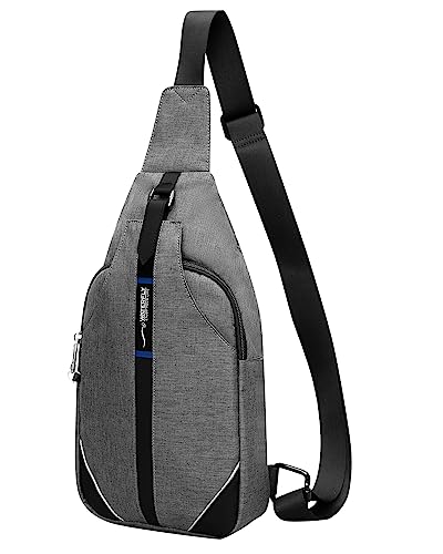 WATERFLY Anti-Diebstahl Sling Bag: Damen und Herren Brusttasche Hippie Crossbody Bag Multipurpose Daypack von WATERFLY