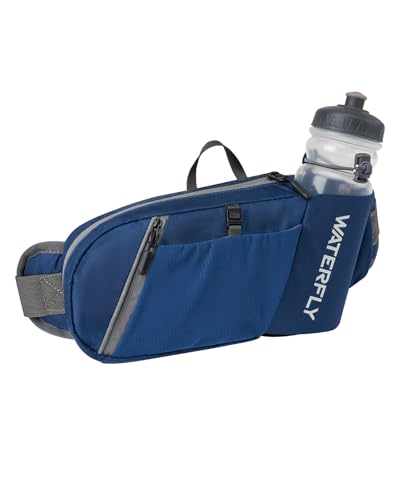 WATERFLY Bauchtasche Herren Damen mit Flaschenhalter: Sportliche Klein Gürteltasche Stylische Joggen Hüfttasche Hundetraining Bum Belt Gassi Bumbag MTB Hipbag Reisen Bauchbeutel Sport Hip Bag WATERFLY Bauchtasche Herren Damen mit Flaschenhalter: Sportliche Klein Gürteltasche Stylische Joggen Hüfttasche Hundetraining Bum Belt Gassi Bumbag MTB Hipbag Reisen Bauchbeutel Sport Hip Bag von WATERFLY