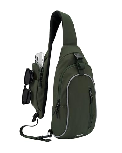 WATERFLY Brusttasche Schultertasche Umhängetasche Herren Klein Männerhandtasche Sling Bag Damen Tasche Messenger Crossbody Bag Crossbag für Outdoor-Sportarten Reise Radfahren Wandern WATERFLY Brusttasche Schultertasche Umhängetasche Herren Klein Männerhandtasche Sling Bag Damen Tasche Messenger Crossbody Bag Crossbag für Outdoor-Sportarten Reise Radfahren Wandern von WATERFLY