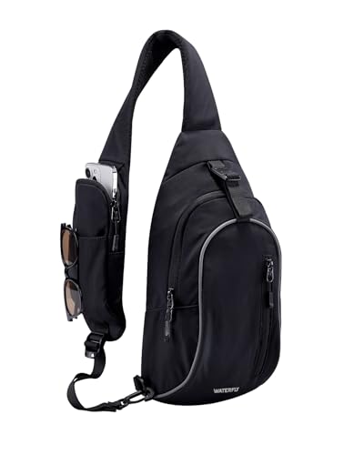 WATERFLY Brusttasche Schultertasche Umhängetasche Herren Klein Männerhandtasche Sling Bag Damen Tasche Messenger Crossbody Bag Crossbag für Outdoor-Sportarten Reise Radfahren Wandern WATERFLY Brusttasche Schultertasche Umhängetasche Herren Klein Männerhandtasche Sling Bag Damen Tasche Messenger Crossbody Bag Crossbag für Outdoor-Sportarten Reise Radfahren Wandern von WATERFLY