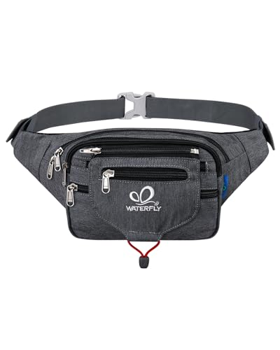 WATERFLY Bauchtasche Gürteltasche Damen und Herren Sport Hüfttasche für Laufen Fitness Joggen Wandern Grau WATERFLY Bauchtasche Gürteltasche Damen und Herren Sport Hüfttasche für Laufen Fitness Joggen Wandern Grau von WATERFLY