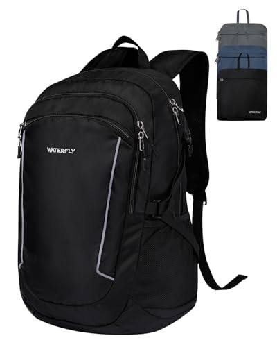 WATERFLY Rucksack Faltbar Wanderrucksack 28L: Tagesrucksack Faltrucksack Leicht Trekkingrucksack Klapprucksack mit Nassfach für Outdoor Wandern Reisen Camping Herren Damen WATERFLY Rucksack Faltbar Wanderrucksack 28L: Tagesrucksack Faltrucksack Leicht Trekkingrucksack Klapprucksack mit Nassfach für Outdoor Wandern Reisen Camping Herren Damen von WATERFLY