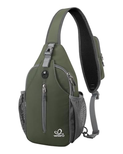 WATERFLY Sling Rucksack Sling Bag Schulterrucksack Umhängetasche Verstellbarer Rucksackgurt Wandern Brust Rucksack für Herren und Damen WATERFLY Sling Rucksack Sling Bag Schulterrucksack Umhängetasche Verstellbarer Rucksackgurt Wandern Brust Rucksack für Herren und Damen von WATERFLY