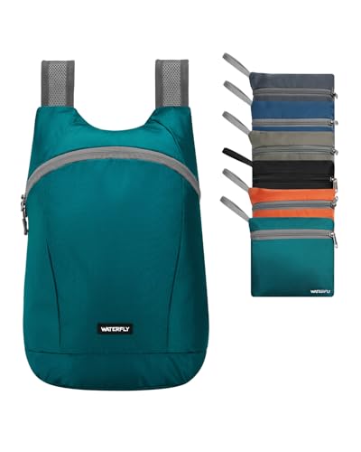 WATERFLY Ultraleicht Faltbar Rucksack 15L: Klein Packable Wanderrucksack Leicht Dünner Backpack Sportlich Tagesrucksack Daypack für Outdoor Wandern Städtetrip Herren Damen WATERFLY Ultraleicht Faltbar Rucksack 15L: Klein Packable Wanderrucksack Leicht Dünner Backpack Sportlich Tagesrucksack Daypack für Outdoor Wandern Städtetrip Herren Damen von WATERFLY