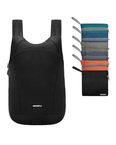 WATERFLY Ultraleicht Faltbar Rucksack 15L: Klein Packable Wanderrucksack Leicht Dünner Backpack Sportlich Tagesrucksack Daypack für Outdoor Wandern Städtetrip Herren Damen WATERFLY Ultraleicht Faltbar Rucksack 15L: Klein Packable Wanderrucksack Leicht Dünner Backpack Sportlich Tagesrucksack Daypack für Outdoor Wandern Städtetrip Herren Damen von WATERFLY