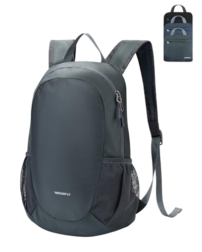 WATERFLY Ultraleicht Rucksack Faltbar 18L: Klein Packable Wanderrucksack Leicht Dünner Tagesrucksack Sportlich Daypack für Sport Outdoor Wandern Reisen Städtetrips Einkaufen Herren Damen WATERFLY Ultraleicht Rucksack Faltbar 18L: Klein Packable Wanderrucksack Leicht Dünner Tagesrucksack Sportlich Daypack für Sport Outdoor Wandern Reisen Städtetrips Einkaufen Herren Damen von WATERFLY