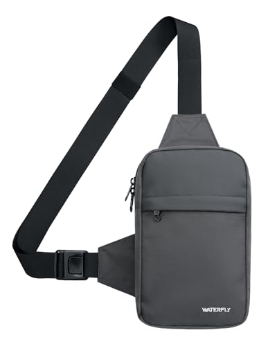 WATERFLY Umhängetasche Crossbody Brusttasche Schultertasche: Sling Bag Tasche Herren Klein Handtasche Crossover Crossbag Schulter Männer Handy Bauch Sportarten Wandern WATERFLY Umhängetasche Crossbody Brusttasche Schultertasche: Sling Bag Tasche Herren Klein Handtasche Crossover Crossbag Schulter Männer Handy Bauch Sportarten Wandern von WATERFLY