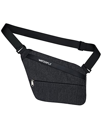 WATERFLY Brusttasche Schultertasche Sling Bag: Anti Diebstahl Tasche Herren Damen Crossover Bag Umhängetasche Klein Crossbody Anti-theft Bodybag Cross Chest Pack Diebstahlsicher WATERFLY Brusttasche Schultertasche Sling Bag: Anti Diebstahl Tasche Herren Damen Crossover Bag Umhängetasche Klein Crossbody Anti-theft Bodybag Cross Chest Pack Diebstahlsicher von WATERFLY