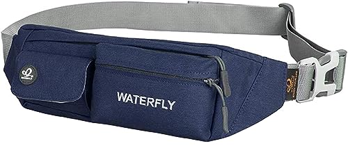 WATERFLY Bauchtasche Damen Herren Klein: Gürteltasche Hüfttasche Stylisch für Sport Joggen Hundetraining Laufen Running Reise Travel Hip Waist Bag Bum Fanny Pack Dunkelblau WATERFLY Bauchtasche Damen Herren Klein: Gürteltasche Hüfttasche Stylisch für Sport Joggen Hundetraining Laufen Running Reise Travel Hip Waist Bag Bum Fanny Pack Dunkelblau von WATERFLY