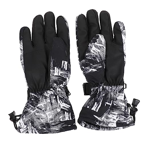 WATIIFUFU 1 Paar Winter Skihandschuhe Wasserdicht Und Winddicht Praktische Outdoor Handschuhe Für Herren Und Damen Ideal Für Ski Und Snowboard Warm Und Funktional Größe / von WATIIFUFU