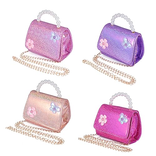 WATIIFUFU 1 Stück Mini Tasche Handtasche Perlenhandtasche Kettentasche Handtasche Für Kinder Kinder Umhängetasche von WATIIFUFU