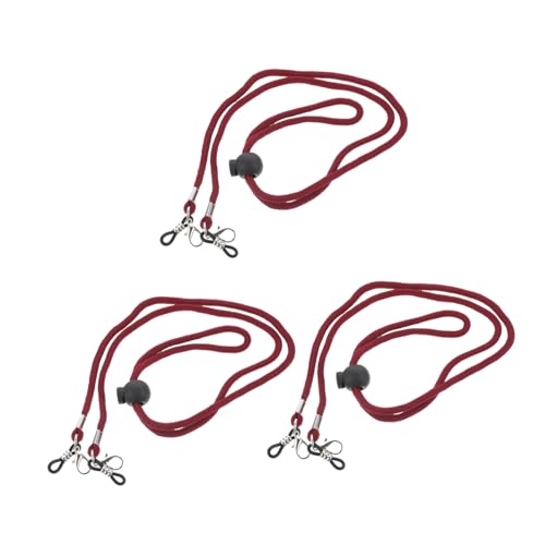 WATIIFUFU 3 Stück Brillen Lanyard Dekorativer Riemen Masken Winddicht Hut Lanyard Brillen Für Damen Schürzen Clip Lanyard Trinkgläser Brillenband Brillenhalter Pp von WATIIFUFU