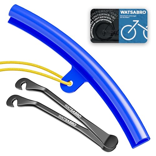 WATSABRO Reifenheber Fahrrad mit 24-29 Zoll PU-Felgenschützer, Fahrrad Werkzeug für einfacheren Reifenwechsel, Felgenschutz & Kratzerfrei für MTB, E-Bike, Montainbike, Rennrad WATSABRO Reifenheber Fahrrad mit 24-29 Zoll PU-Felgenschützer, Fahrrad Werkzeug für einfacheren Reifenwechsel, Felgenschutz & Kratzerfrei für MTB, E-Bike, Montainbike, Rennrad von WATSABRO
