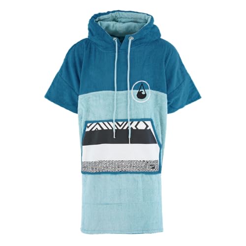 WAVE HAWAII Poncho Air Badeponcho 60% Viskose aus Bambus und 40% Baumwolle für Körpergrößen von 155-185 cm Umkleidehilfe für Schwimmen Strand Surfen Duschponcho für Damen Herren Erwachsene von WAVE HAWAII