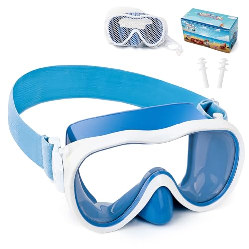 WAVE Kinder Schwimmbrille, Anti-Leck Schnorchelmaske mit Nasenabdeckung & elastischem Stoffband, UV-Schutz Schwimmbrille für Jungen und Mädchen WAVE Kinder Schwimmbrille, Anti-Leck Schnorchelmaske mit Nasenabdeckung & elastischem Stoffband, UV-Schutz Schwimmbrille für Jungen und Mädchen von WAVE