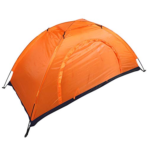 WBTY Einzelperson-Zelt, Freizeitzelt, Outdoor, Einzelperson, Freizeit, Wasserdichtes Zelt für Camping, Angeln, Klettern (Orange) von WBTY