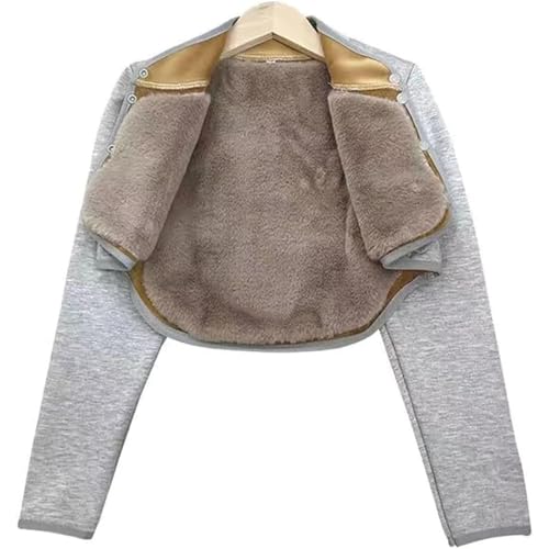 WCCNKK Winter Schulterwärmer, Schulterwärmer Schulterpolster Für Damen Herren Lange Ärmel Anti-Kaninchen-Fleece-Futter Rücken Nacken Und Schultern Schmerzlinderung Arthritis Relief,XXL WCCNKK Winter Schulterwärmer, Schulterwärmer Schulterpolster Für Damen Herren Lange Ärmel Anti-Kaninchen-Fleece-Futter Rücken Nacken Und Schultern Schmerzlinderung Arthritis Relief,XXL von WCCNKK