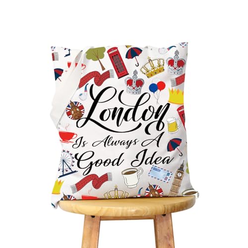 WCGXKO London Travel Gift London City Skyline London Is Always A Good Idea Reißverschlusstasche Make-up-Tasche, London Is Tote, Reißverschluss von WCGXKO