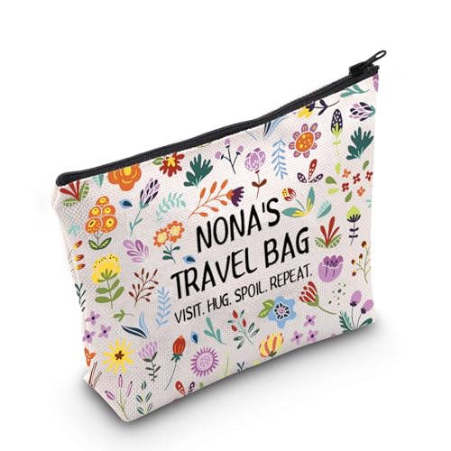 WCGXKO Nona Make-up Geschenk Nona Reisetasche Best Nona Ever Geschenk Muttertag Geschenk für Nona Oma, Nona-Tasche, Casual von WCGXKO