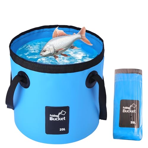20L Zusammenklappbarer Wassereimer für Camping, Outdoor Aktivitäten, Tragbar, Faltbar, für Reisen, Camping, Picknick, Wandern, Angeln, Auto Waschen, Gartenarbeit, Tragbarer Eimer Wasserträger 20L Zusammenklappbarer Wassereimer für Camping, Outdoor Aktivitäten, Tragbar, Faltbar, für Reisen, Camping, Picknick, Wandern, Angeln, Auto Waschen, Gartenarbeit, Tragbarer Eimer Wasserträger von WDEC