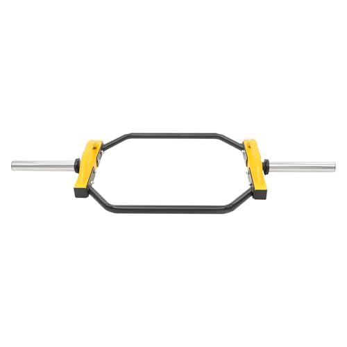 Hexagon Hantelstange, 142cm Langhantelstange bis 150 KG, für Kreuzheben, Kniebeugen und Schulterheben von WDZCZDoo