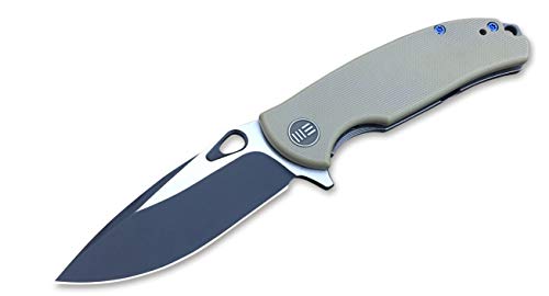 WE Knife Unisex – Erwachsene Rectifier 803C Desert Tan/Two-Tone Taschenmesser, Khaki, 17.5 von WE Knife