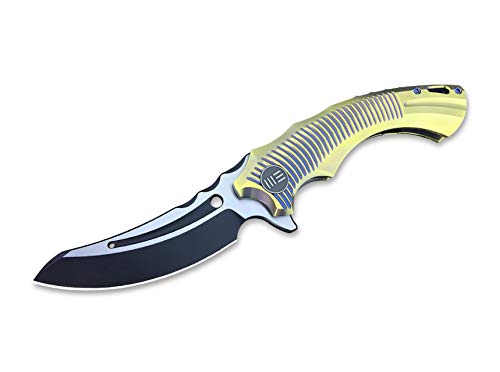WE Knife Unisex – Erwachsene 713B Sea Monster Taschenmesser, gelb, 8.4 WE Knife Unisex – Erwachsene 713B Sea Monster Taschenmesser, gelb, 8.4 von WE
