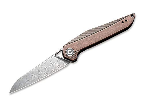 WE Knife Unisex – Erwachsene McKenna Copper Damascus Taschenmesser, Bronze, 17,1 cm WE Knife Unisex – Erwachsene McKenna Copper Damascus Taschenmesser, Bronze, 17,1 cm von WE