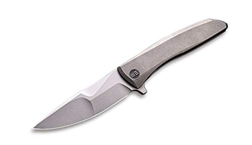 WE Knife Unisex – Erwachsene Scoppio Grey Taschenmesser, Grau, 20.8 von WE